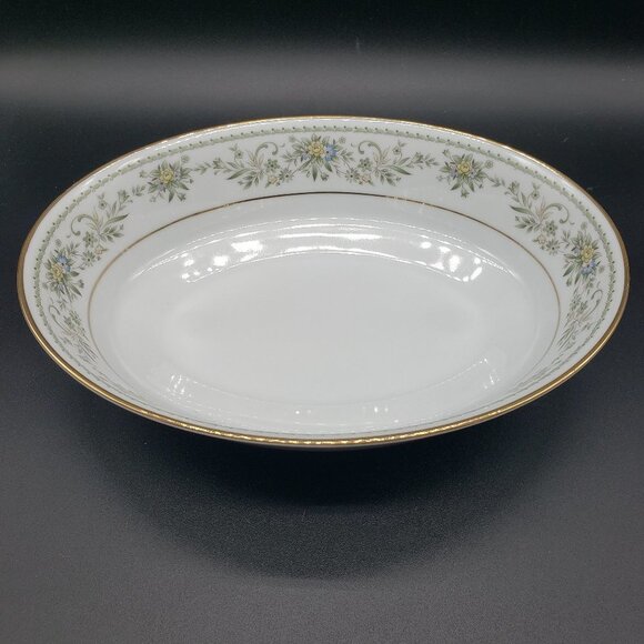 Noritake Green Hill 2897 Fine China 9" Vegetable Bowl - Picture 1 of 9